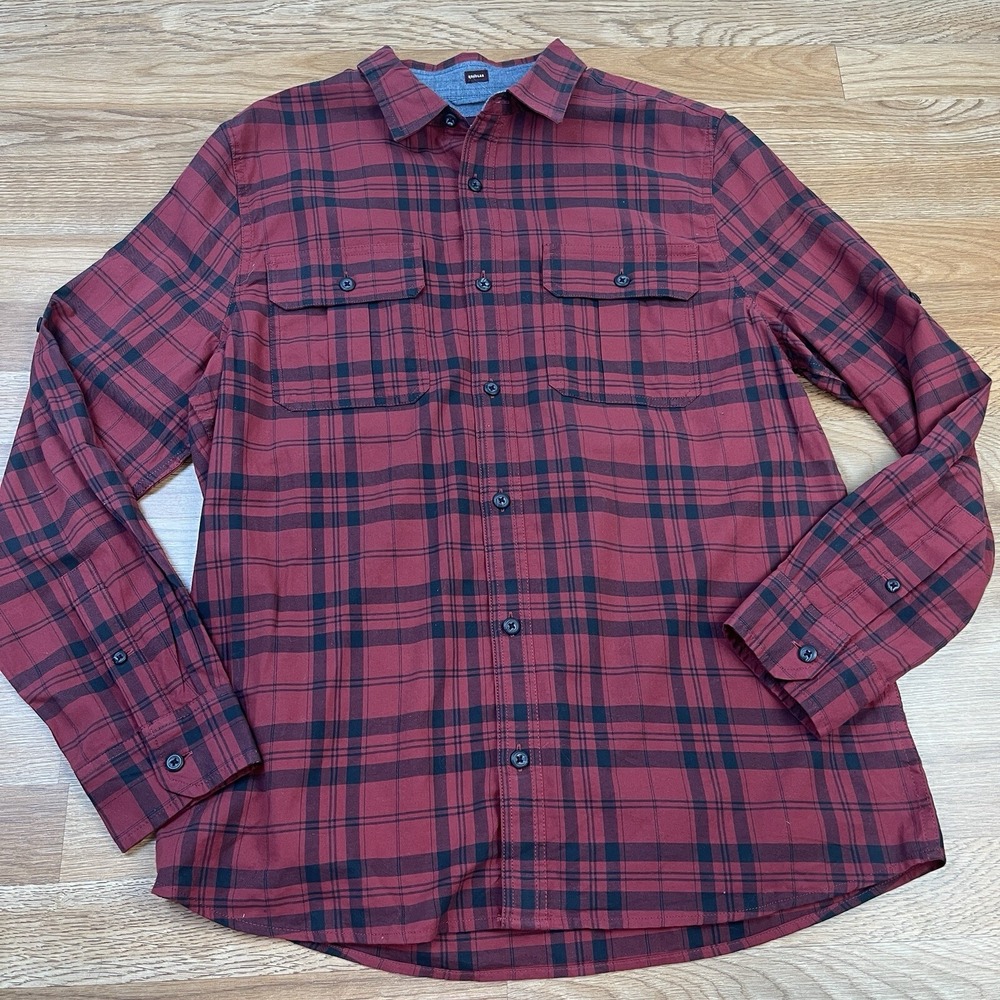 Alesbury Velasquez Washed Twill Shirt Stitch Fix Red Men's Medium‎ NEW